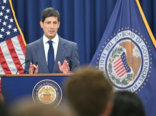 Federal Reserve Chair Kevin Warsh at a press conference