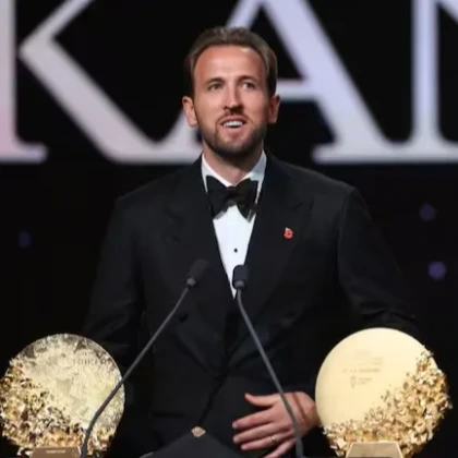 Harry Kane with the 2026 Ballon d’Or