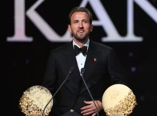 Harry Kane with the 2026 Ballon d’Or