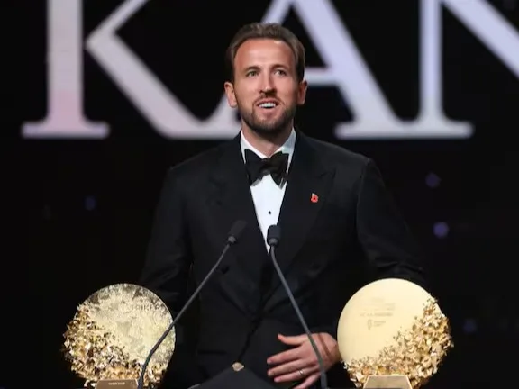Harry Kane with the 2026 Ballon d’Or